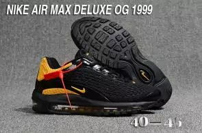 nike air max deluxe hommes sneakers gold black